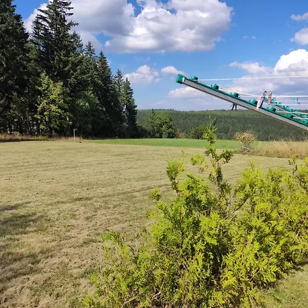 In Alleinlage, Panoramablick, Kaminofen Zum Selber Heizen * Schellerhau